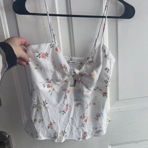 Abercrombie & Fitch Floral White Camisole